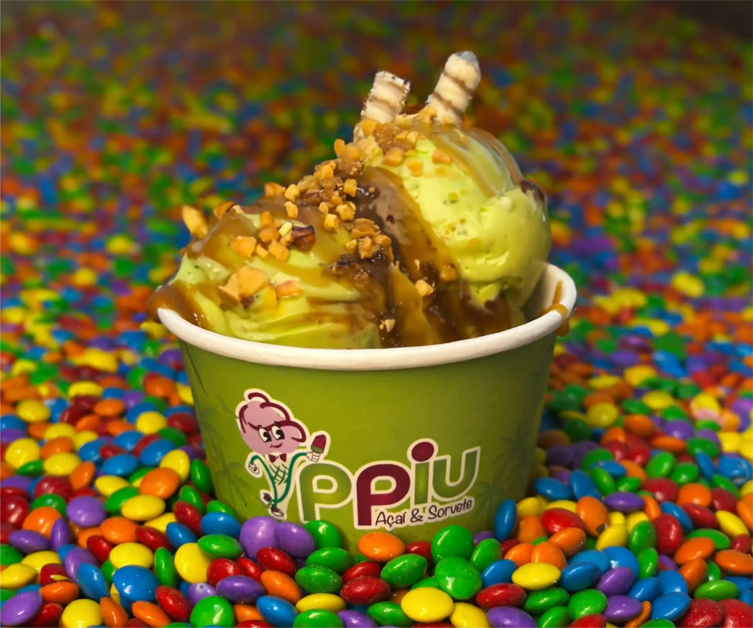 Projeto Ppiu Açaí e Sorvete — identidade visual